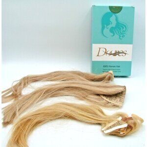 Doores Human Hair Extensions Mixed Set Ponytail Clip Stick Blonde Highlight 18"